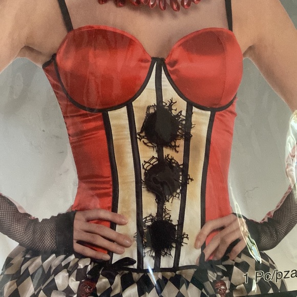 Halloween!! Freakshow clown corset. Adult size S/M - Picture 3 of 6